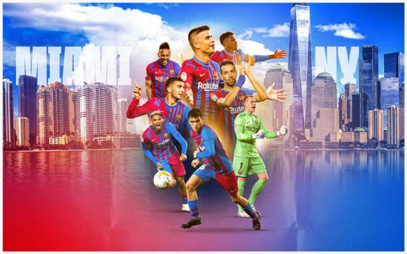 القنوات الناقلة لمباراة برشلونة ونيويورك ريد بولز