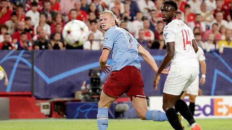 معلق مباراة مانشستر سيتي وإشبيلية اليوم الأربعاء 2-11-2022 في دوري أبطال أوروبا والقنوات الناقلة