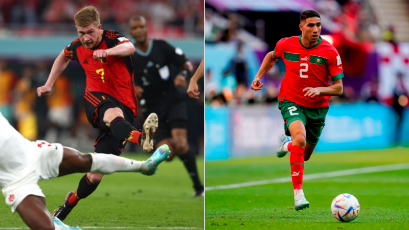 القنوات المفتوحة الناقلة لمباراة المغرب وبلجيكا