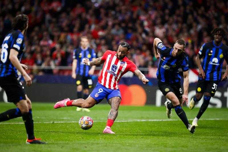 أتلتيكو مدريد  يكمل مقاعد المتأهلين لربع نهائي دوري أبطال أوروبا بالفوز على إنتر ميلان