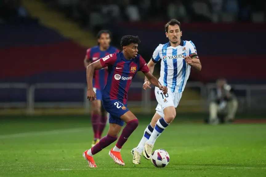 موعد مباراة برشلونة وريال سوسيداد في الدوري الإسباني 2025 والقنوات الناقلة