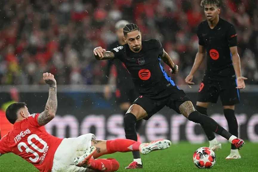 معلق مباراة برشلونة وبنفيكا في دوري أبطال أوروبا 2025 والقنوات الناقلة